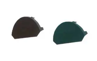 Met deze eindkap voor de standaard halfronde nokvorst kunt u de uitenden van de nok eenvoudig afsluiten.