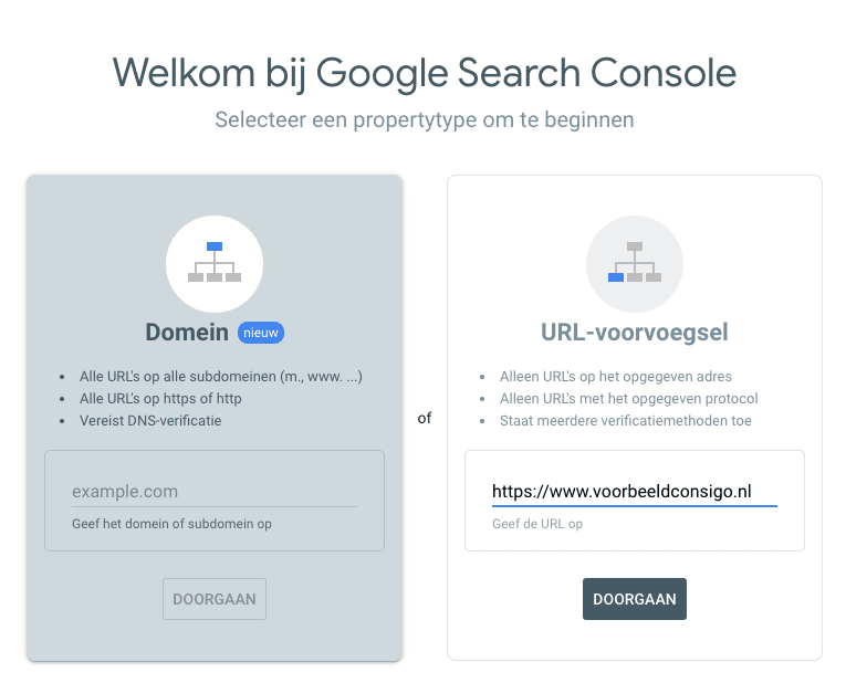 URL Google Search Console