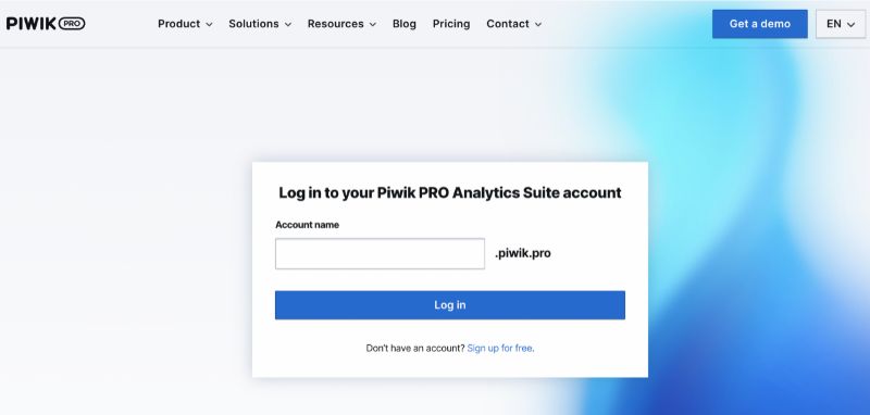 login-account-piwik-pro