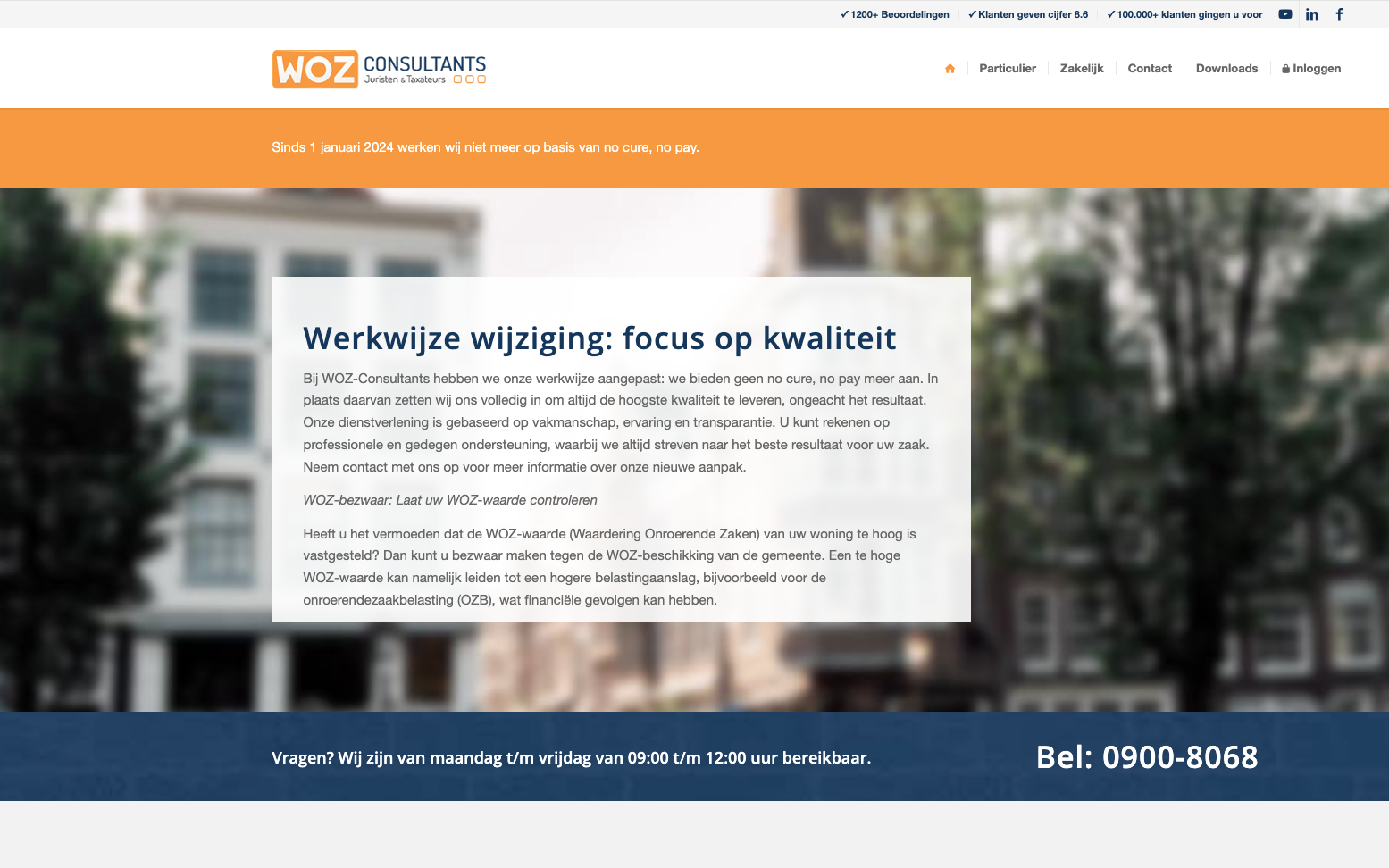 Hoe kunnen we meer bezoekers realiseren via online adverteren voor WOZ Consultants?