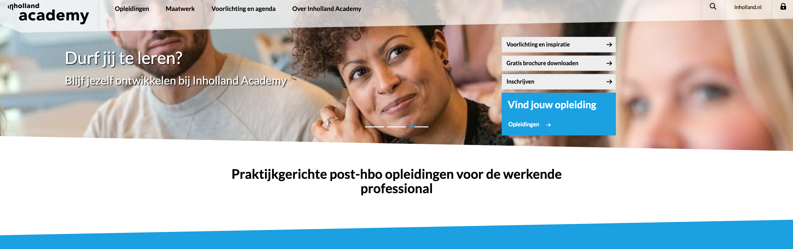 Kunnen we de online zichtbaarheid en conversies verbeteren voor Inholland Academy?