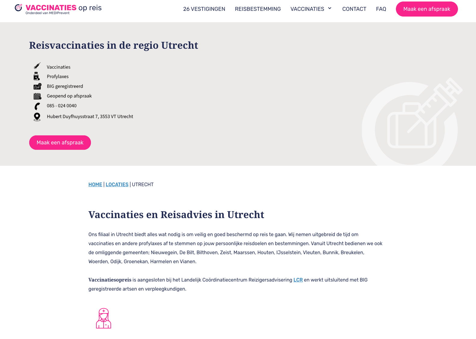 Hoe kunnen we de online zichtbaarheid en conversies voor Vaccinaties op reis verbeteren via Google Ads optimalisatie?