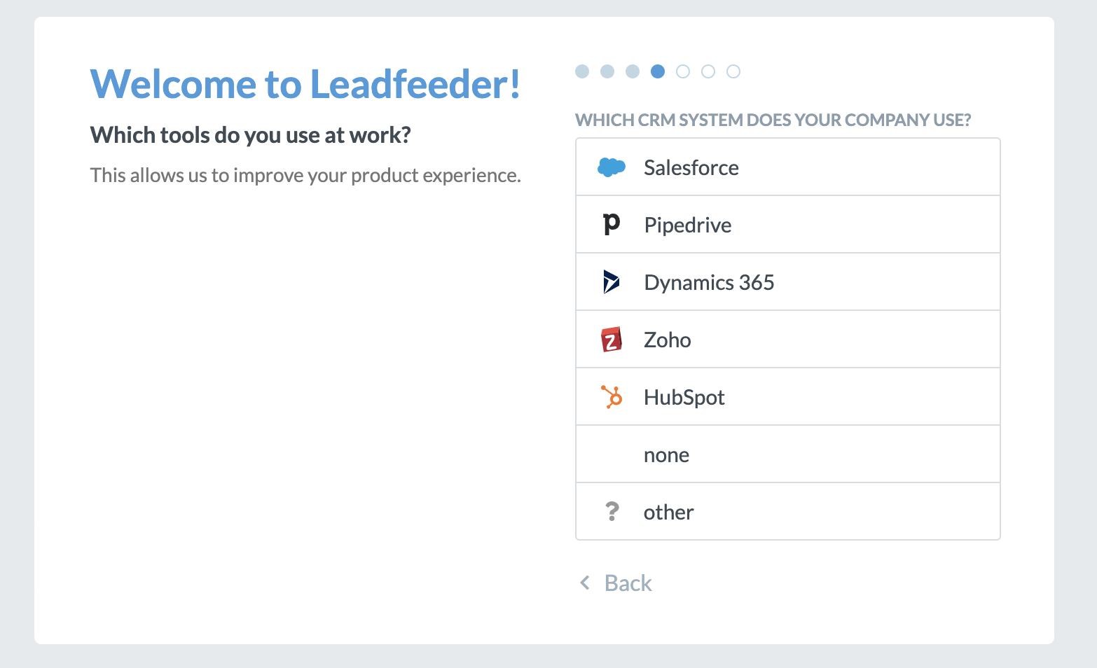 CRM-systeem kiezen Leadfeeder