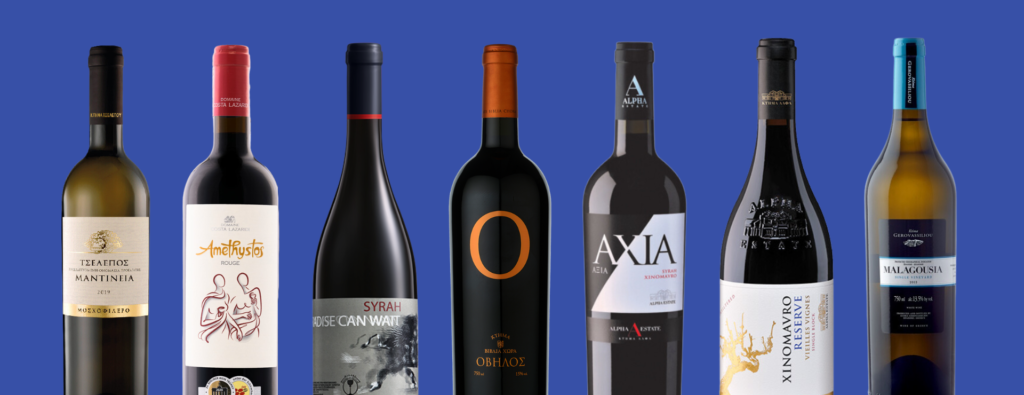 Een aantal van onze populaire Griekse wijnen. Van Alpha Estate, Gerovassiliou en Biblia chora, een aantal van de populairste Griekse wijnhuizen.