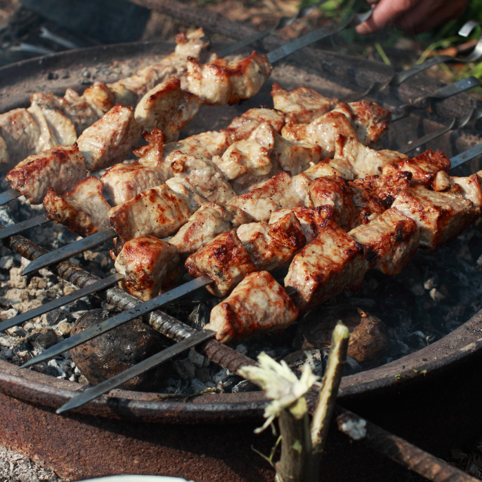 Greek souvlaki: one of the most famous Greek dishes. Perfect for the Greek barbecue