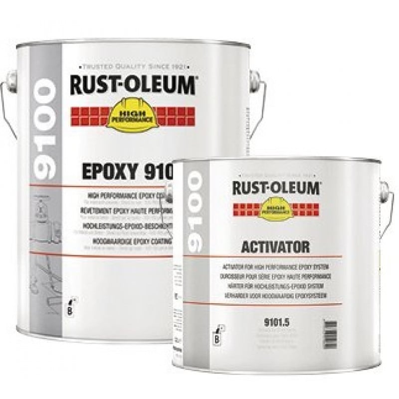 Rust-Oleum 9100 Epoxy Topcoat Set High Solid + Verharder – Dekkend