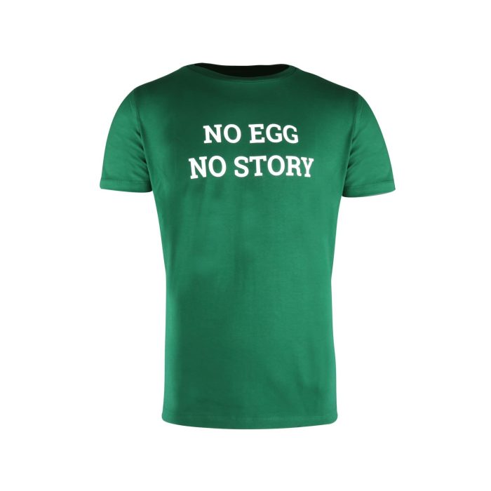 Big Green Egg T-Shirt No Egg No Story Groen