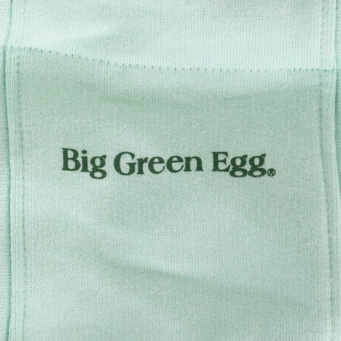 Big Green Egg Hoodie Dames Peace, Love, Eggs Mintgroen
