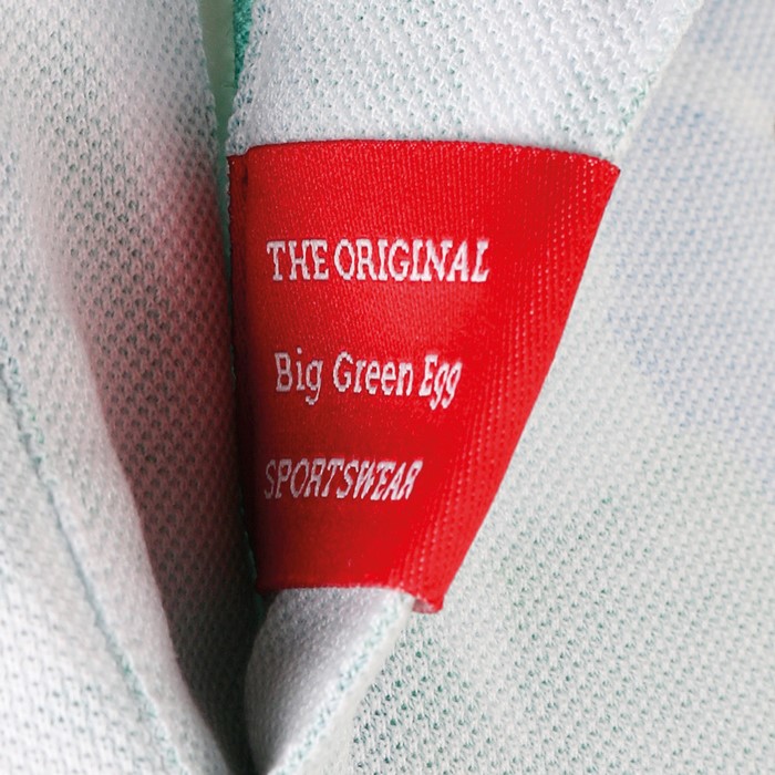 Big Green Egg Golf Poloshirt Wit Inside-Out
