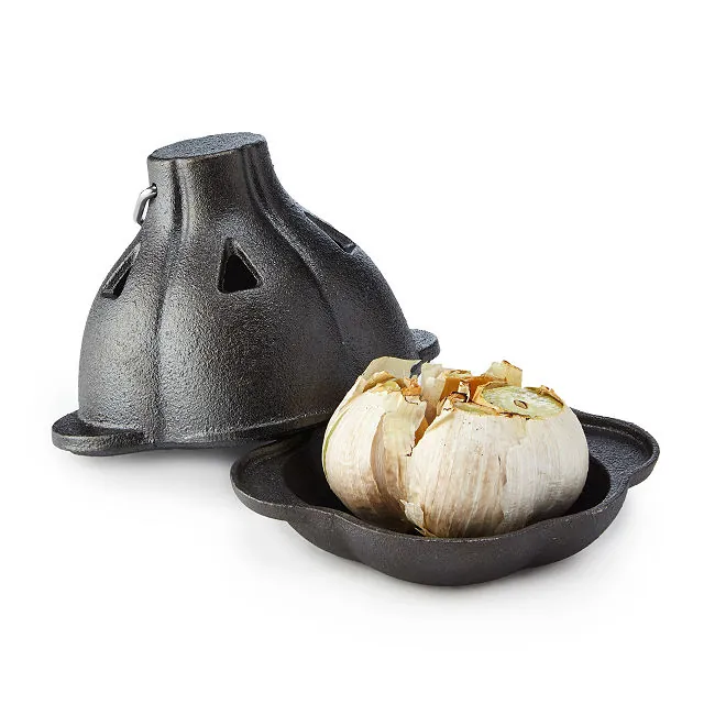 charcoal companion cast iron garlic roaster and squeezer