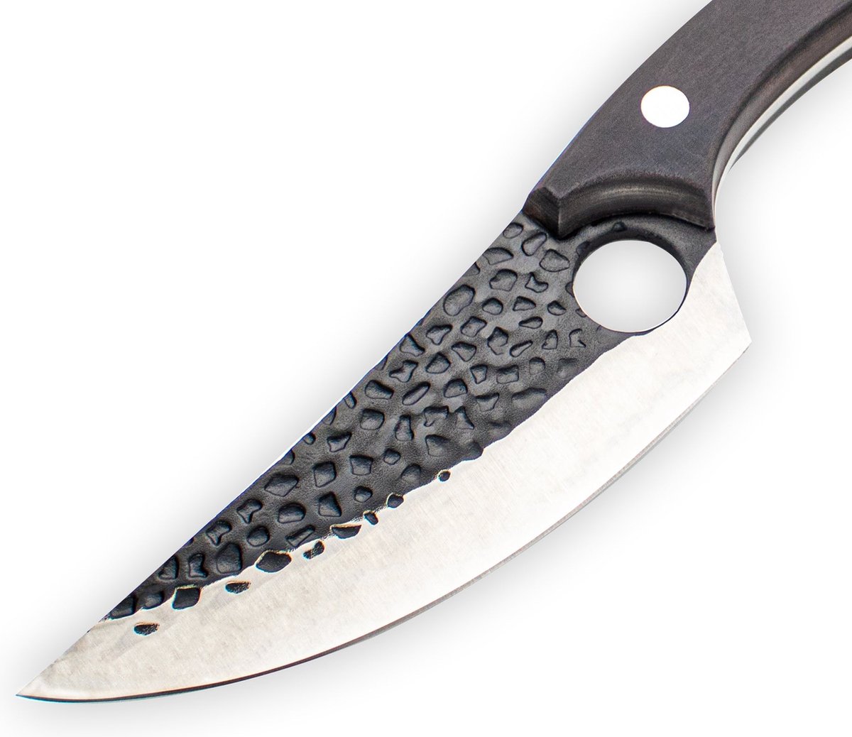 Hammered Stainless Steel Gladiator Series - Universal Cook's  Knife Black