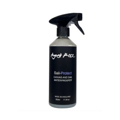 August Race Sail-Protect waterdichter voor zeilen, canvas en maritieme stoffen, beschermt tegen water en vuil.