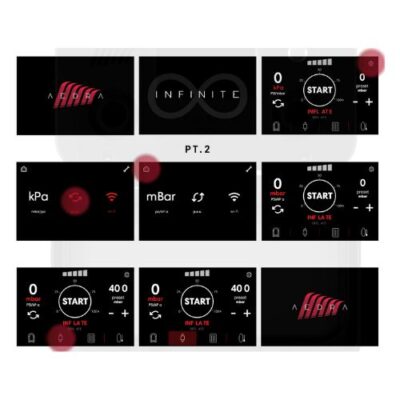 INFINITE 12V elektrische inbouwpomp – krachtige pomp voor SUP, kites, kajaks en luchtplatformen, met touchscreenbediening