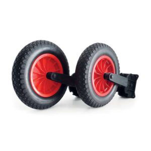 Transportwiel voor rubberboot