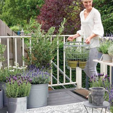 Oeps naam Overweldigen Lavendel-in-plantenpot-op-balkon - Grote bloempot, hoge vaas of XL  plantenbak > Parelmoer Vaas