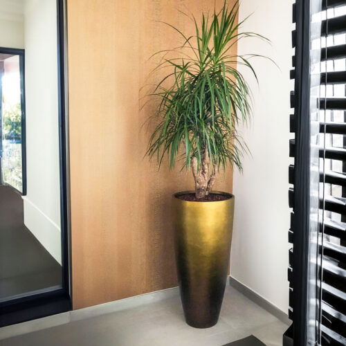MAXIM hoge vaas goud XL voor binnen 90cm