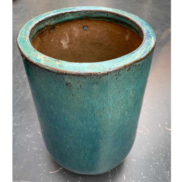 Mortal wenselijk vergeten Bloempot-zeegroen-turquoise-keramiek - Grote bloempot, hoge vaas of XL  plantenbak > Parelmoer Vaas