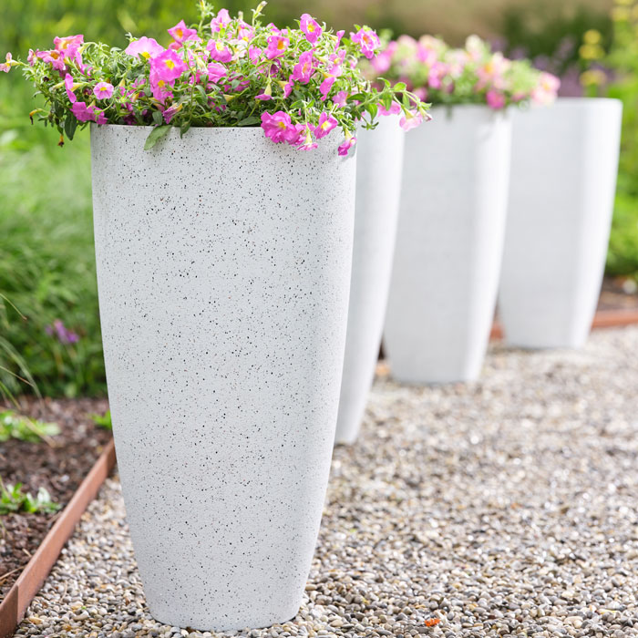 methodologie rietje Nauwkeurigheid Grote witte vaas, bloempot of plantenbak - Groot wit voor binnen en buiten!