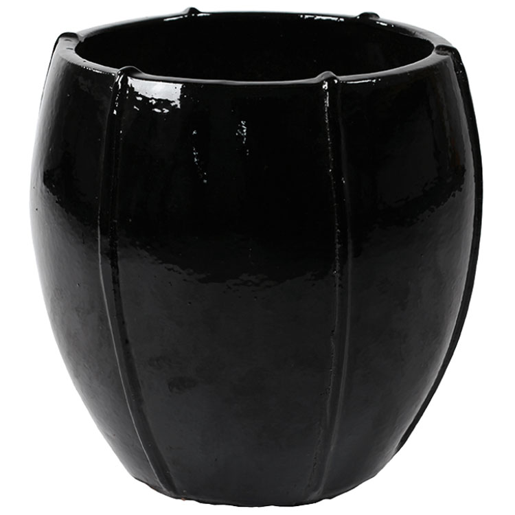 Duidelijk maken replica Renaissance Grote zwarte vazen & bloempotten > Groot zwart voor binnen en buiten!
