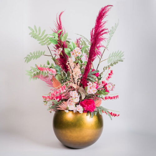 MAXIM grote bowl bloempot goud brons 60cm breed