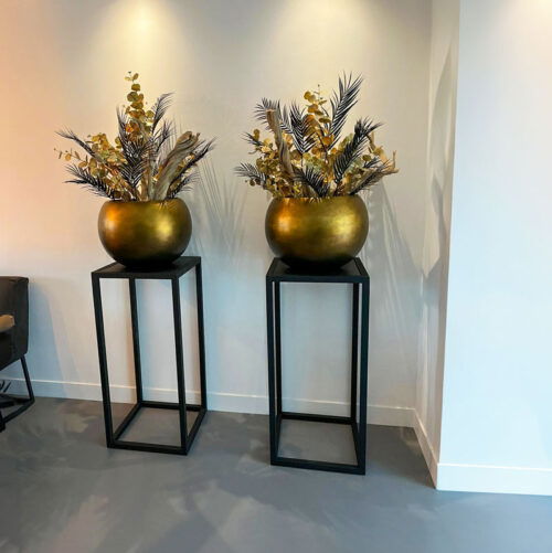 MAXIM grote bowl bloempot goud brons 60cm breed