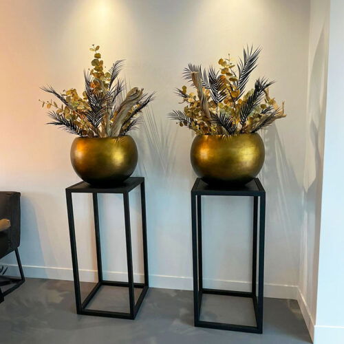 MAXIM grote bowl bloempot goud brons 60cm breed