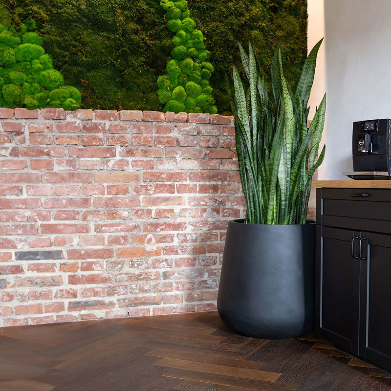 ERAA hoge zwarte XL bloempot 68cm