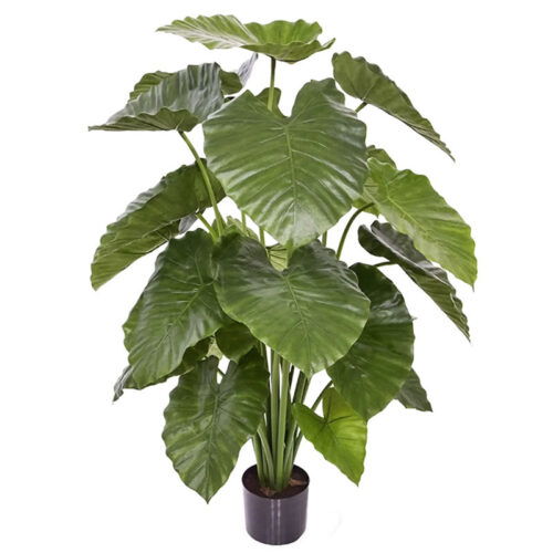 Grote volle ALOCASIA CALIDORA olifantsoor kunstplant 115cm