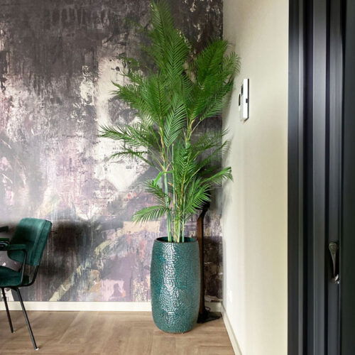 Grote KUNSTPALM CHAMAEDOREA dwergpalm kunstplant 180cm