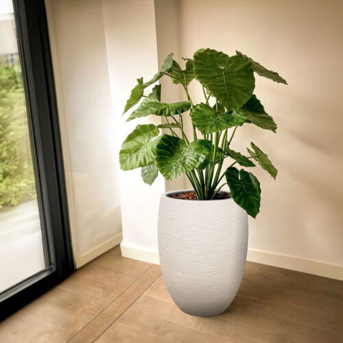 Grote volle ALOCASIA CALIDORA olifantsoor kunstplant 115cm