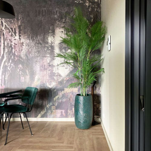 Grote KUNSTPALM CHAMAEDOREA dwergpalm kunstplant 180cm