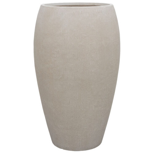 FUNDO hoge vaas beige grijs voor buiten 88cm