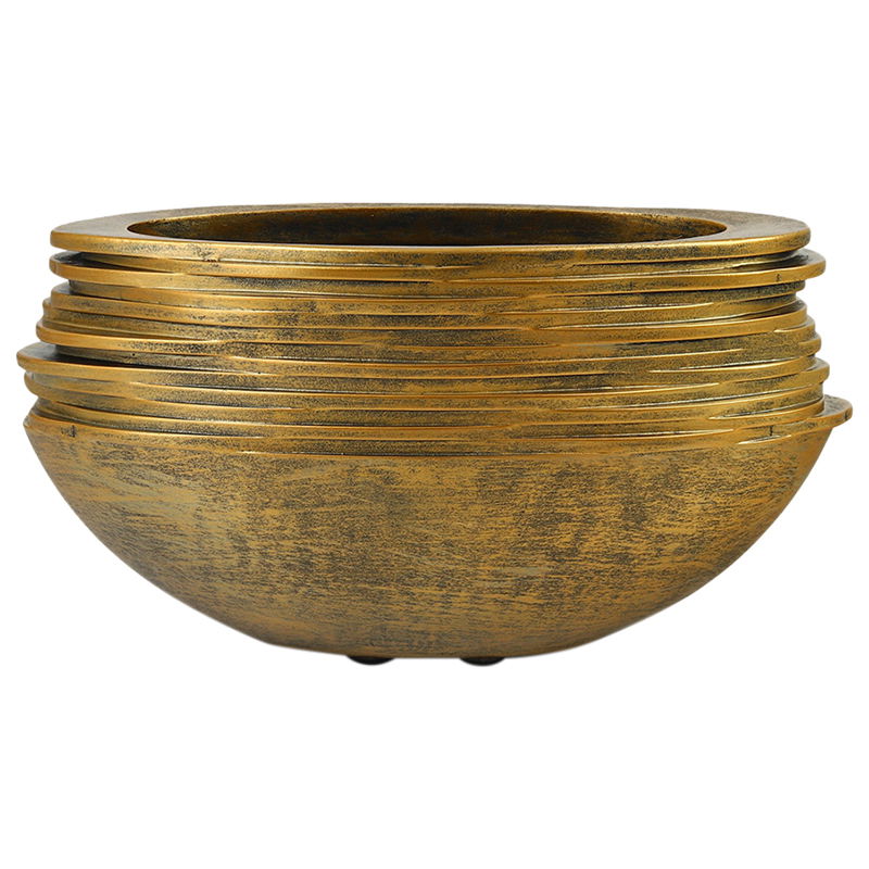 LYNAA gouden ovale bloempot vensterbank plantenbak 50cm breed