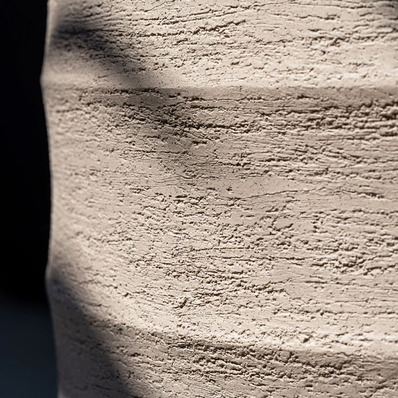 BORDO XL hoge plantenbak bloembak grijs beton voor buiten 70cm hoog