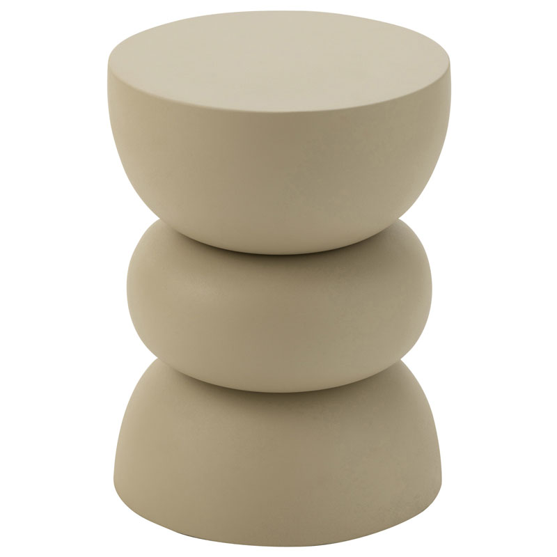 VALA bijzettafel Japandi ivoor wit plantentafel 44cm hoog