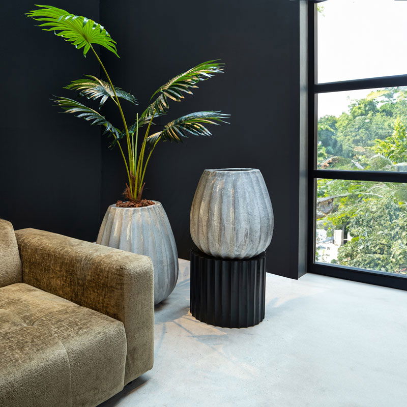 SENNA grote witte bloempot plantenbak design keramiek 60cm