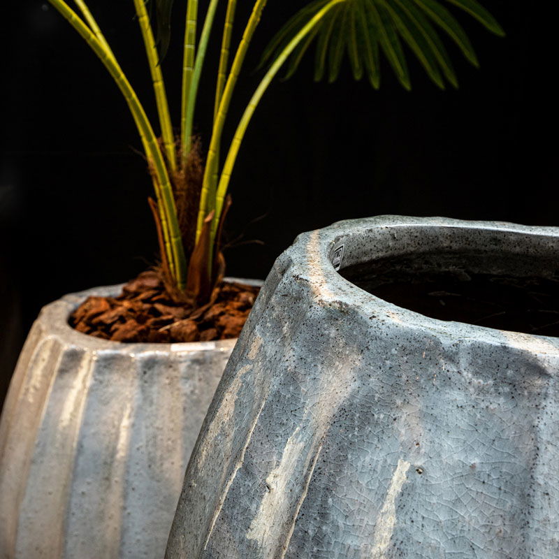 SENNA grote witte bloempot plantenbak design keramiek 60cm