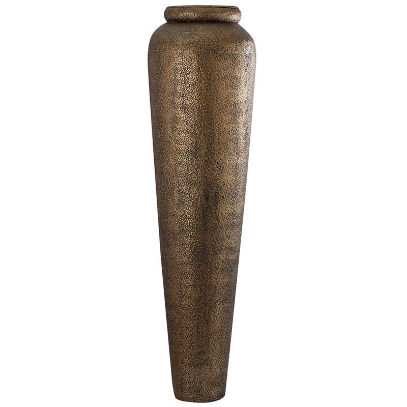 ZAVIR XXL hoge vaas goud messing metaal handgemaakt 198cm