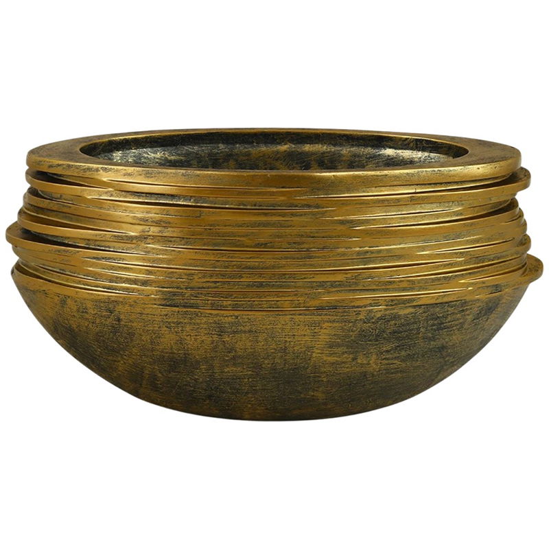 LYNAA grote ovale bloempot gouden raamkozijn plantenbak 80cm breed