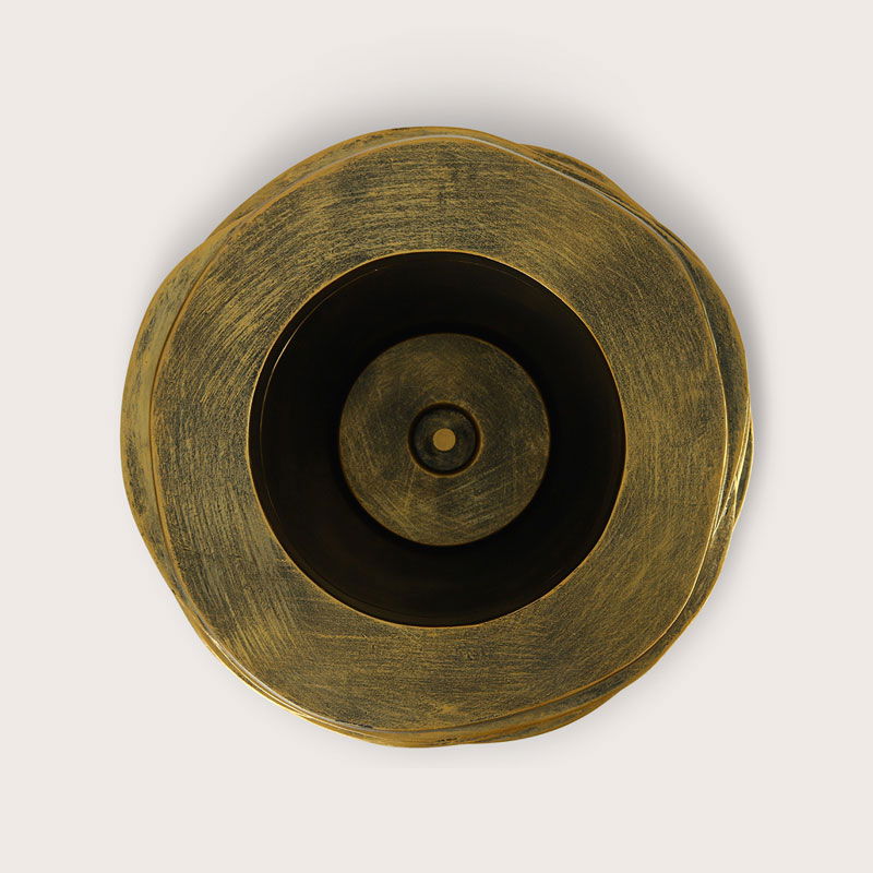 LYNAA XL grote design plantenpot plantenbak goud metallic 85cm breed