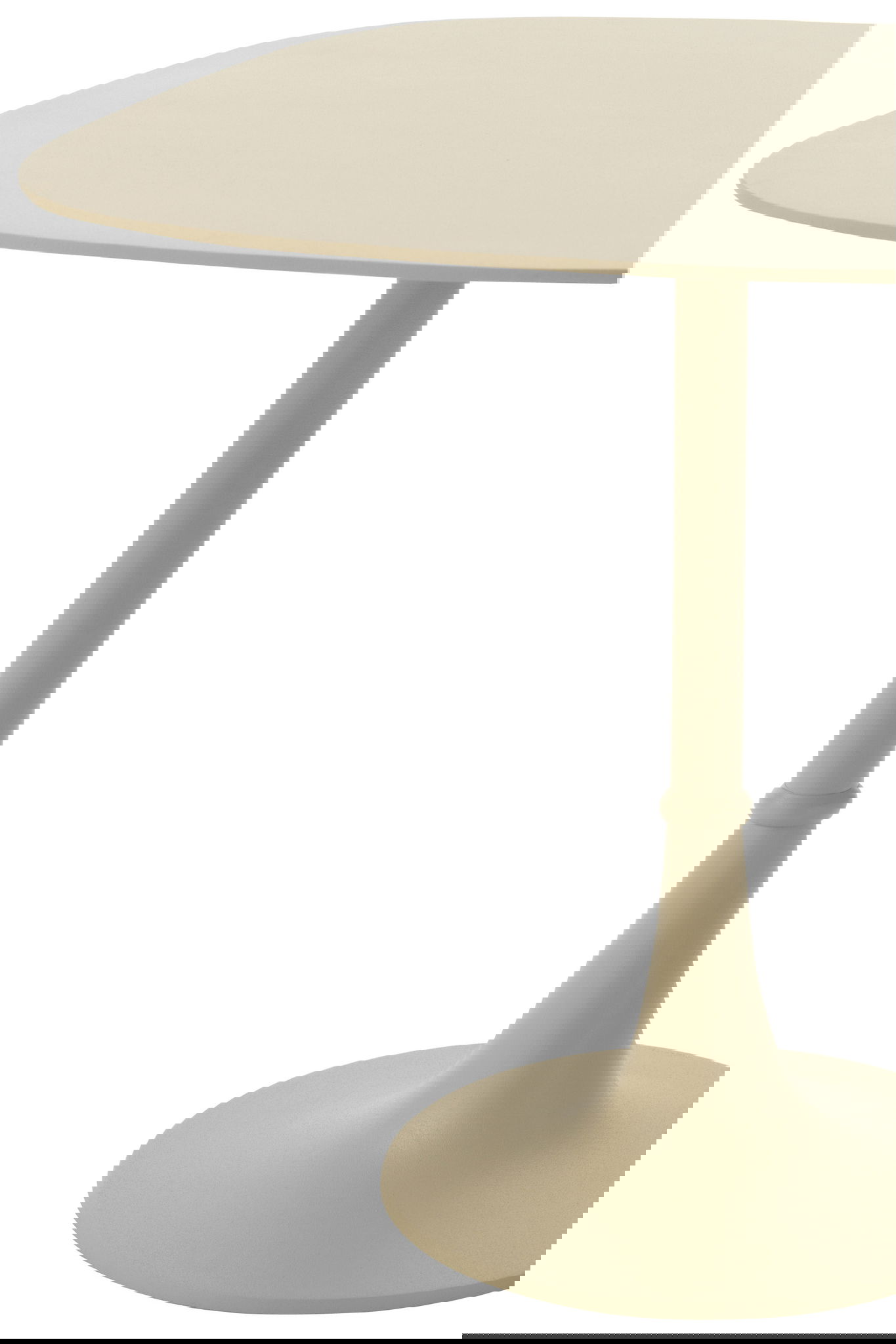 VALA bijzettafels Japandi ivoor wit plantentafels 50cm breed