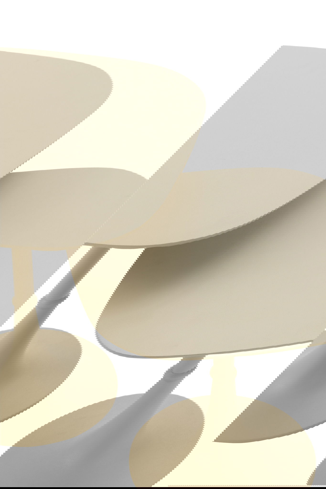 VALA bijzettafels Japandi ivoor wit plantentafels 50cm breed