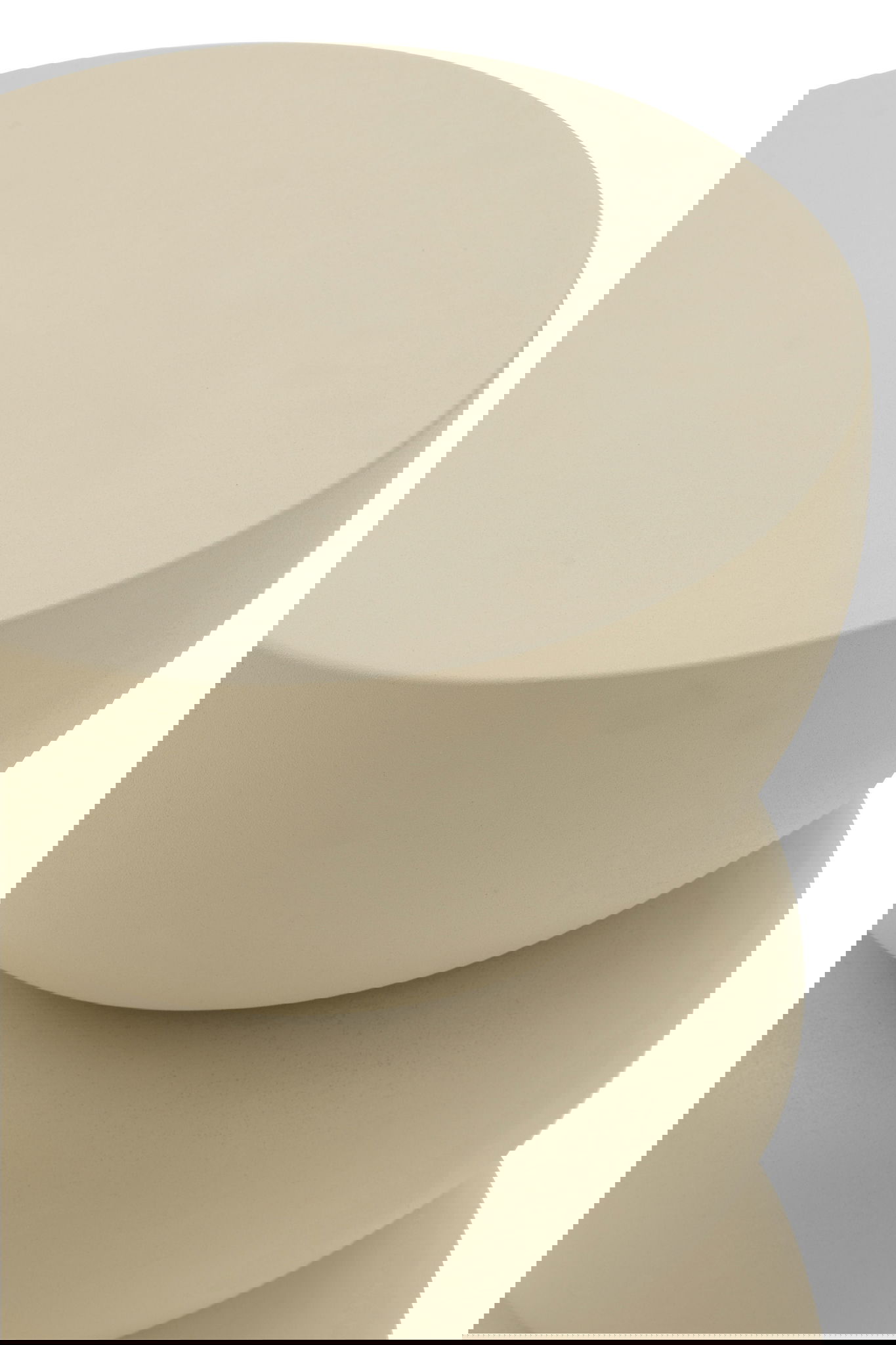 VALA bijzettafel Japandi ivoor wit plantentafel 44cm hoog