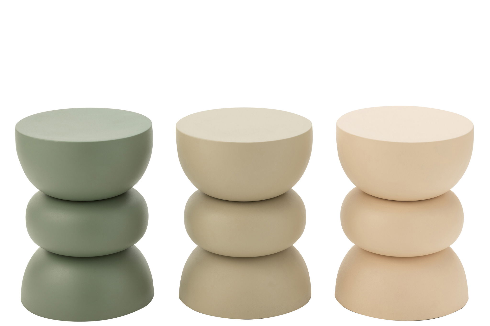 VALA bijzettafel Japandi ivoor wit plantentafel 44cm hoog