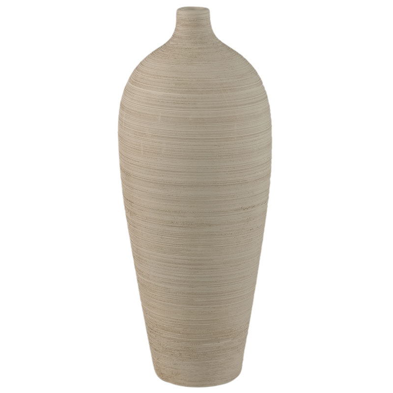 JANEE mat beige vaas hoog keramieken fles vaas 44cm