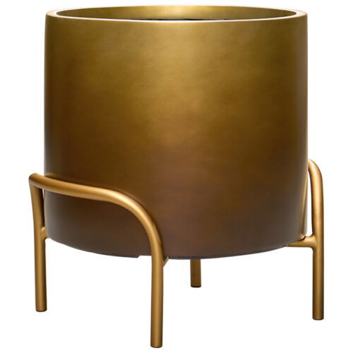 DUOO gouden design bloempot op poten 43cm