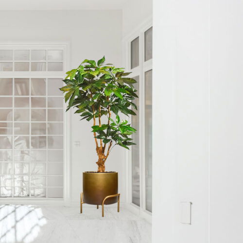 DUOO gouden design bloempot op poten 43cm