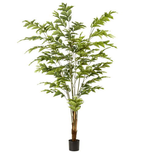 CARYOTA MITIS hoge kunstplant kunstpalm vissenstaartpalm met echt hout 195cm