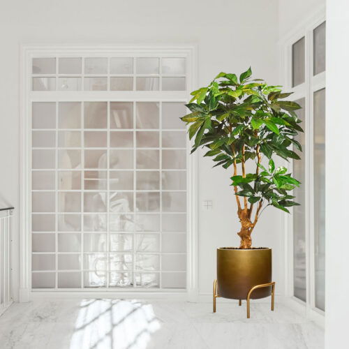 DUOO gouden design bloempot op poten 43cm