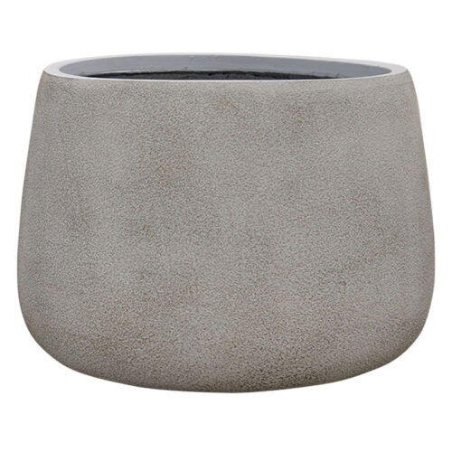 EMII beige grijze plantenbak bloempot voor binnen en buiten 50cm breed